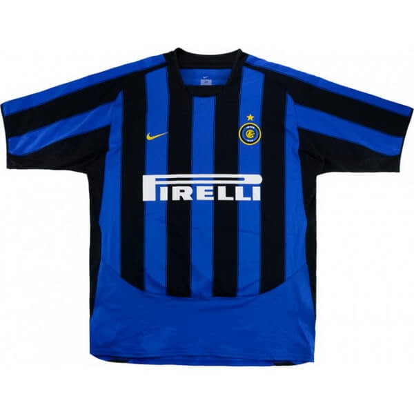 Tailandia Replicas Camiseta Inter 1ª Retro 2003 2004 Azul